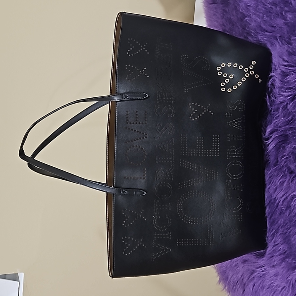 Victoria's Secret Black Tote Bag, OS